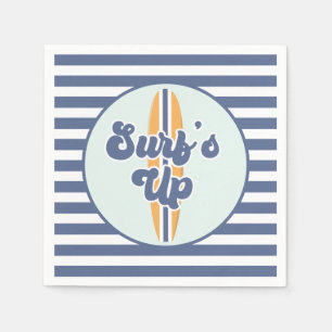 Surf's Up Surfboard Strand Geburtstag Serviette