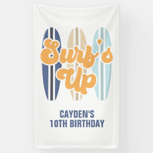 Surf's Up Surfbrett Strand Geburtstag Banner