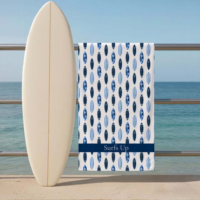 Surfs Up Surfbrett  Strandtuch (Surfboard Beach Towel)
