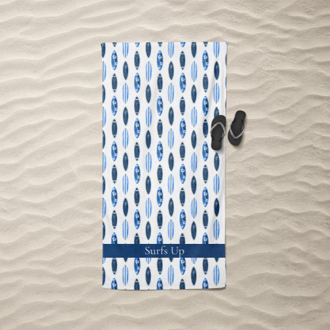 Surfs Up Surfbrett  Strandtuch (Surfboards Beach Towel)