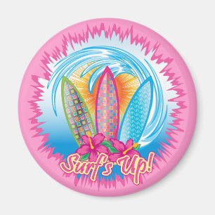 Surf's Up - Surfer Girl Magnet