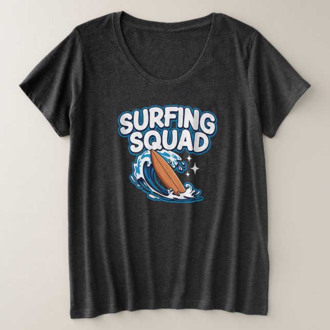 Surfscheibe Große Größe T-Shirt (Design vorne)