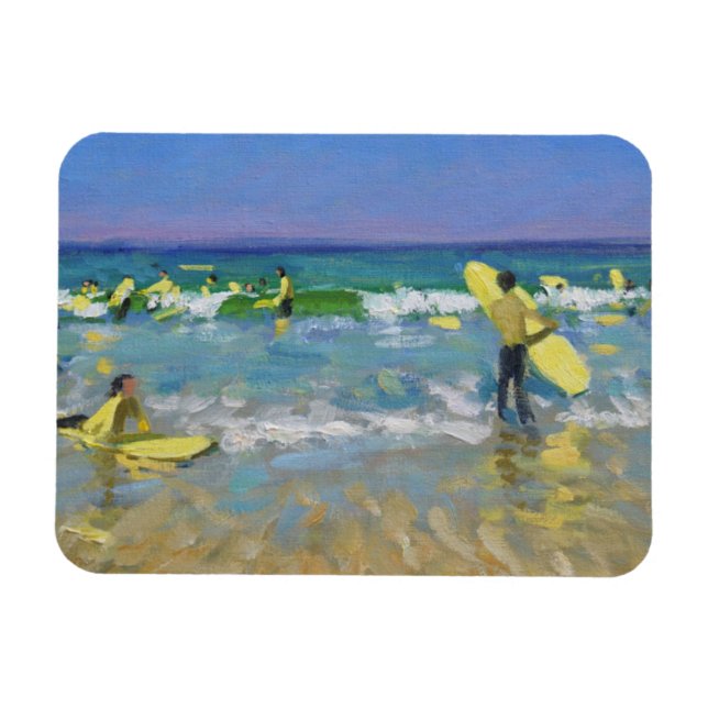 Surfschule in St. Ives Magnet (Horizontal)
