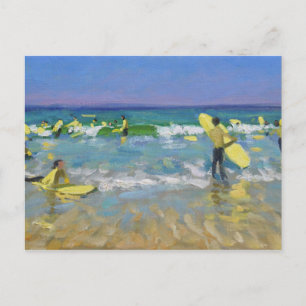 Surfschule in St. Ives Postkarte