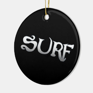 Surfschwarz, runder Ornament