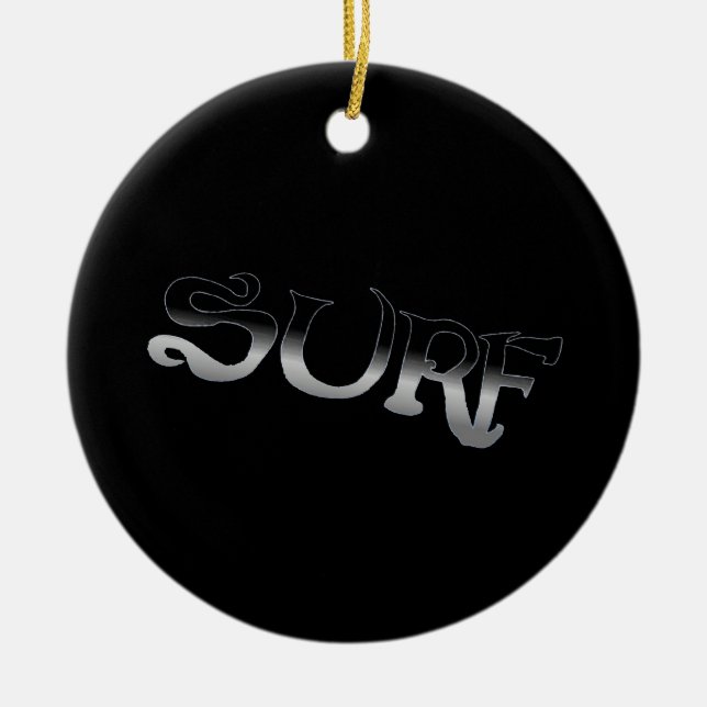 Surfschwarz, runder Ornament (Vorne)