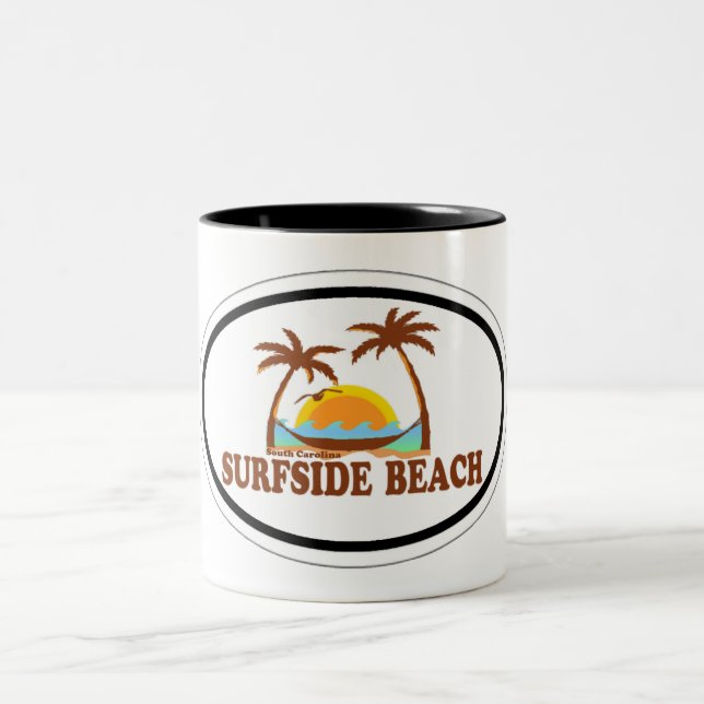 Surfside Strand Zweifarbige Tasse (Mittel)