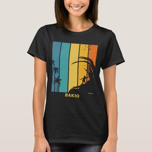 Surfstrand Bakio Spanien T-Shirt (Vorderseite)