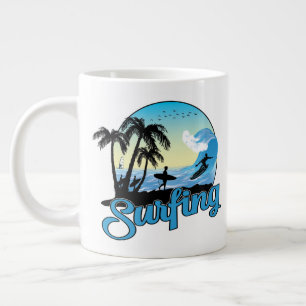 Surfstrand Jumbo-Tasse