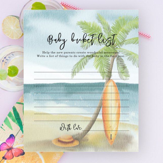 Surfstrand Wasserfarbe - Liste der Eimer (Von Creator hochgeladen)