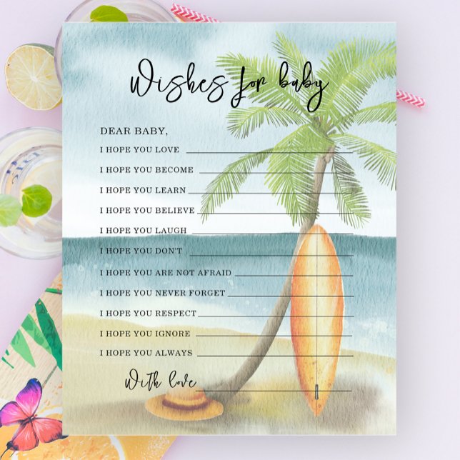 Surfstrand Wasserfarbe - Wünsche für Kinder (Von Creator hochgeladen)