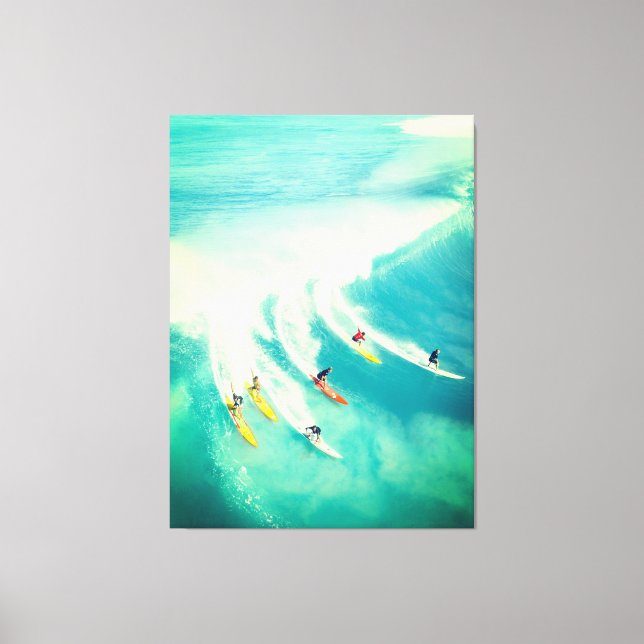Surfsurfer Surfen Sea Wave Canvas Print Leinwanddruck (Vorderseite)