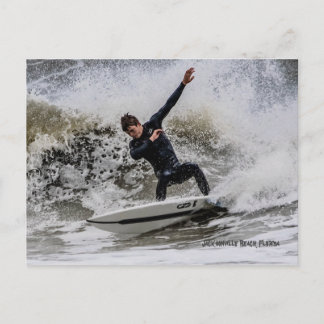 Surft hoch! postkarte