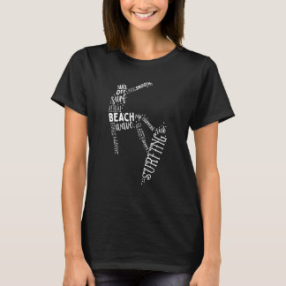 Surftypografie T-Shirt