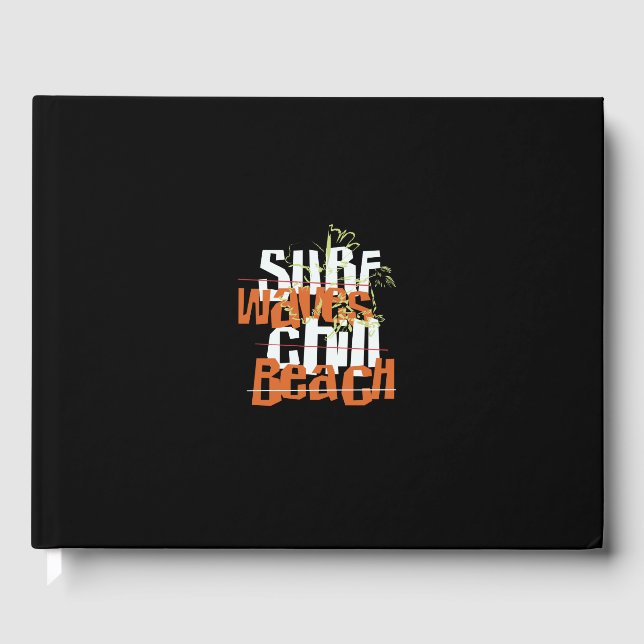 Surfwellen Kinnstrand Gästebuch (Vorderseite)