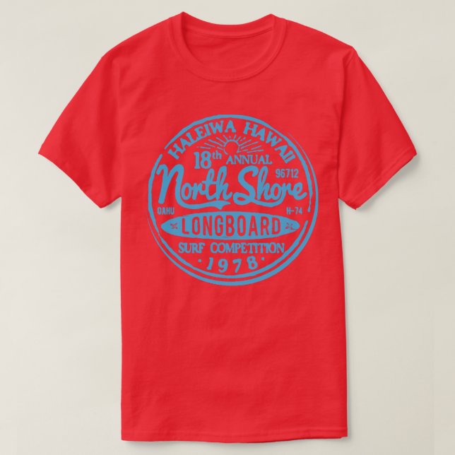 Surfwettbewerb auf Langboard T-Shirt (Design vorne)