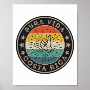 Surfzitat Kleidungsstücke Surfzubehör Costa Rica Poster