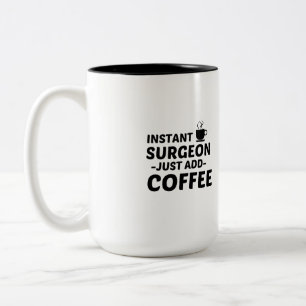 SURGEON INSTANT NUR HINZUFÜGEN KAFFEE ZWEIFARBIGE TASSE