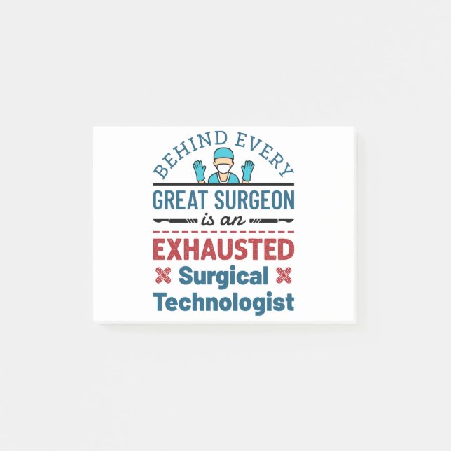 Surgical Tech Funny Sprichwort Post-it Klebezettel (Vorderseite)