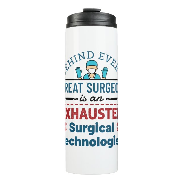 Surgical Tech Funny Sprichwort Thermosbecher (Vorderseite)