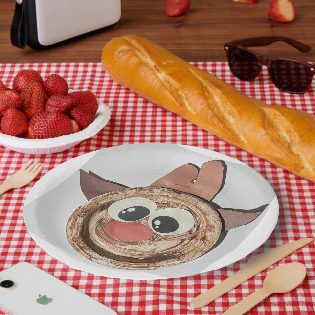 Surianna-Kollektion (Glückliche Hirsche) Pappteller (Picknick)
