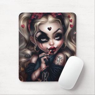 Surie Woman With Clown Makeup 11 Mousepad
