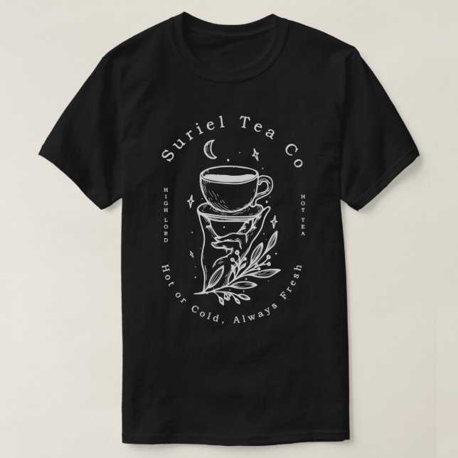Suriel Tea Co Spill The Tee Mystical Book Blume (Design vorne)