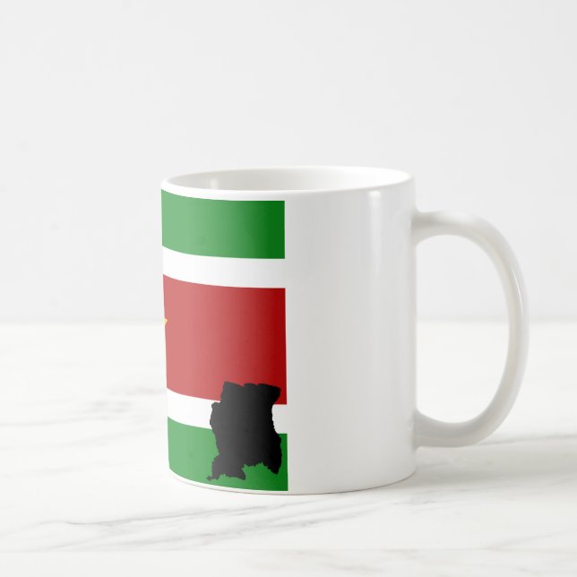 surinaamse vlag + land tasse (Rechts)