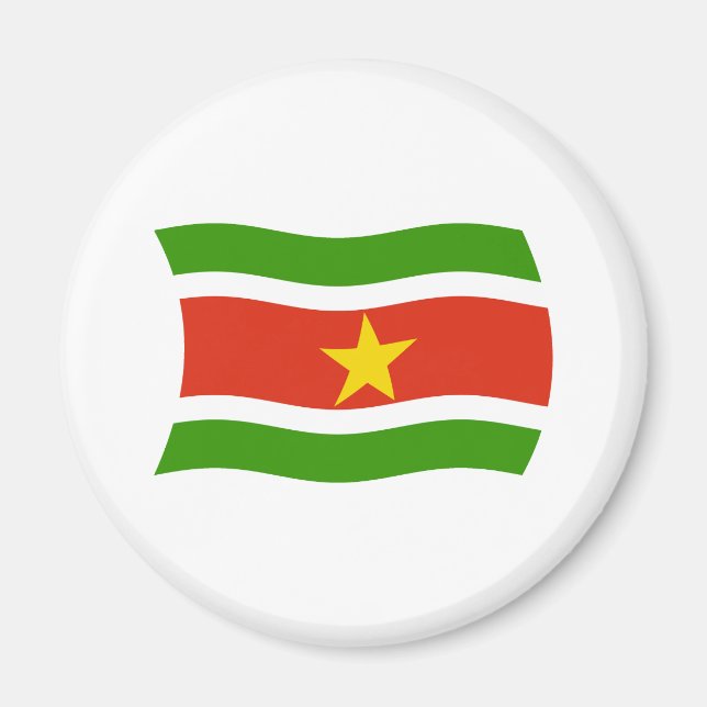 Surinam-Flag-Magnet Magnet (Vorne)