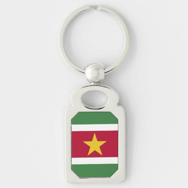 Surinam-Flagge Schlüsselanhänger (Vorderseite)