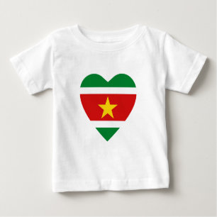 Surinam-Flaggen-Herz-T - Shirt