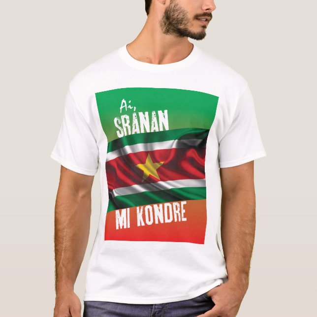Surinam-T - Shirt mit Text (Vorderseite)