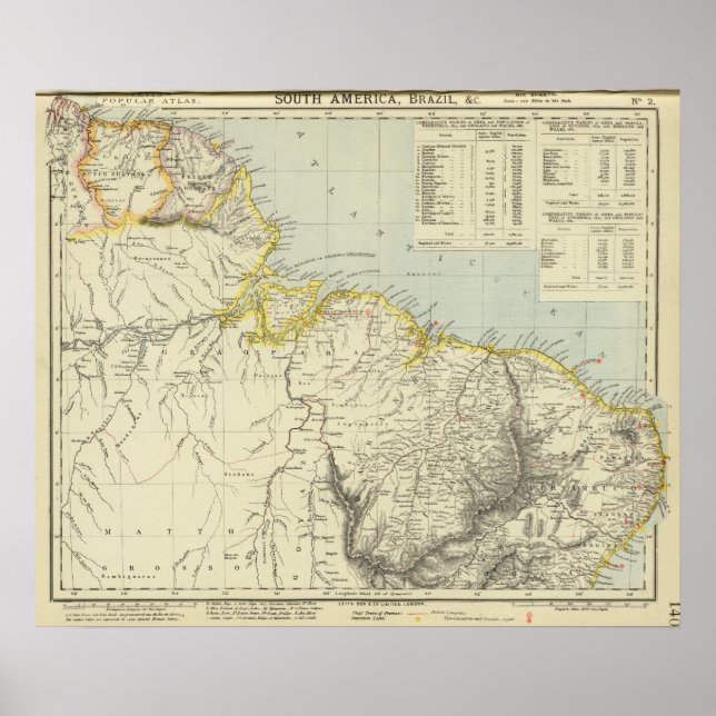 Surinam und Brasilien Poster (Vorne)