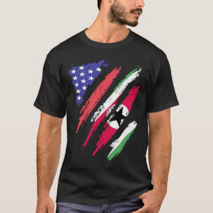 Suriname American Patriot Grown Heart Flag Streife T-Shirt