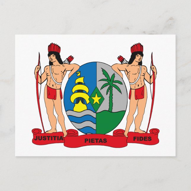 Suriname Coat of Arms Postkarte (Vorderseite)