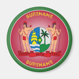 Suriname-Erbe-Emblem Magnet