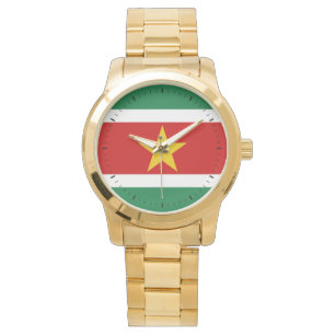Suriname-Flag  Armbanduhr