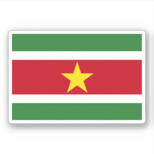 Suriname-Flag Aufkleber