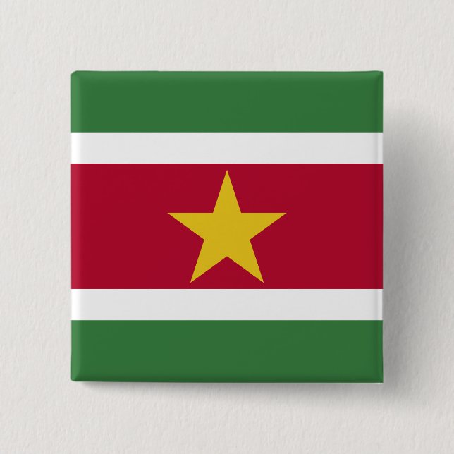 Suriname-Flag Button (Vorderseite)