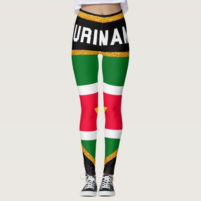 Suriname-Flag Leggings (Vorderseite)