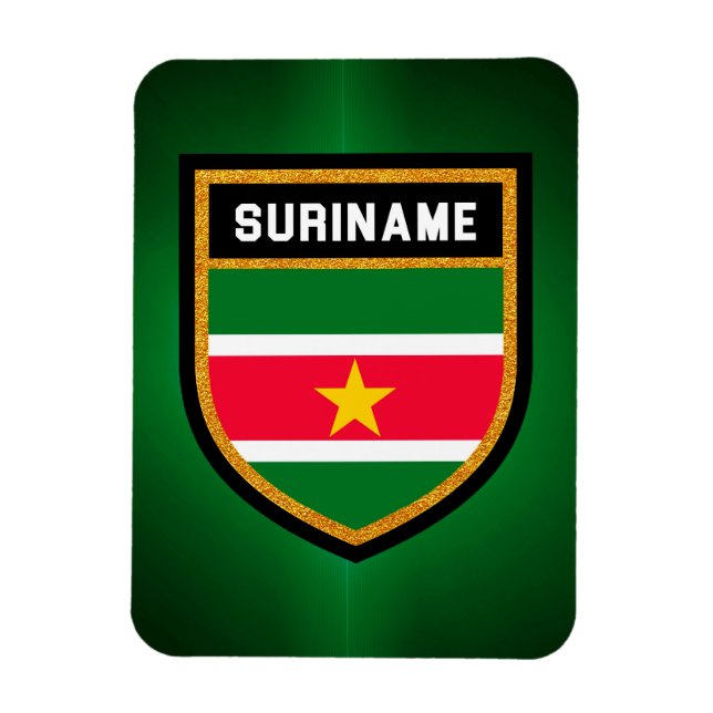 Suriname-Flag Magnet (Vertikal)