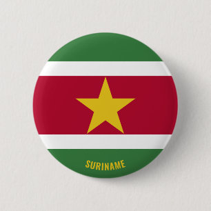 Suriname Flag Niedlich Patriotic Button