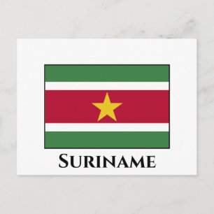 Suriname-Flag Postkarte