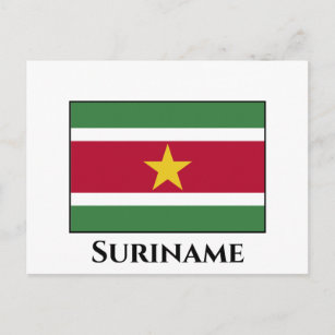 Suriname-Flag Postkarte