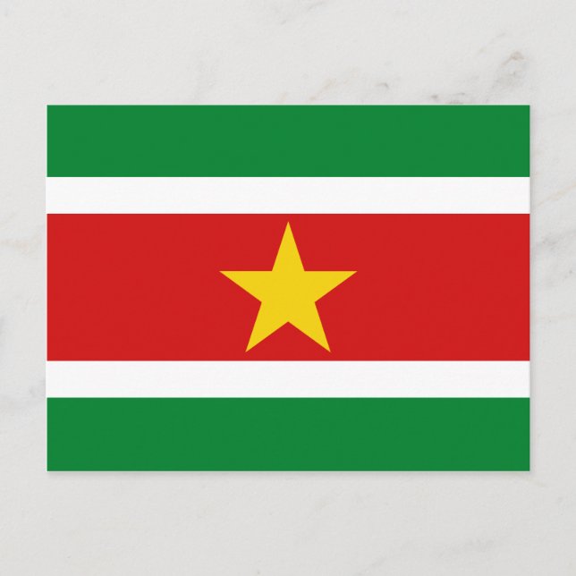 Suriname Flag Postkarte (Vorderseite)
