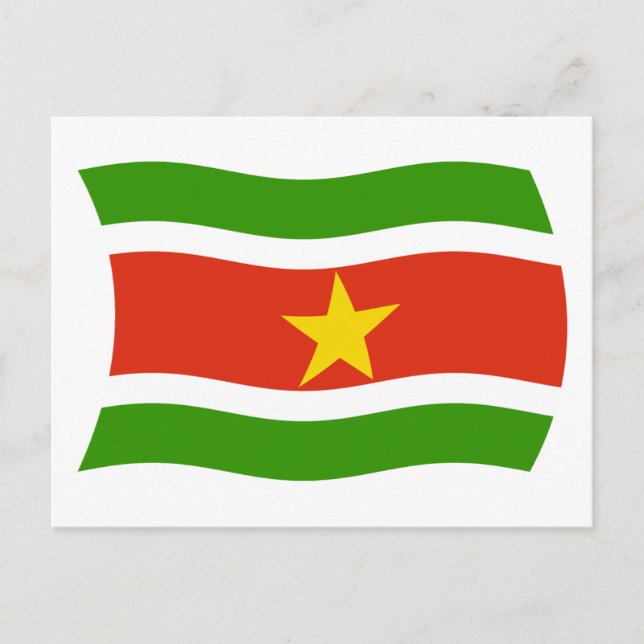 Suriname Flag Postkarte (Vorderseite)