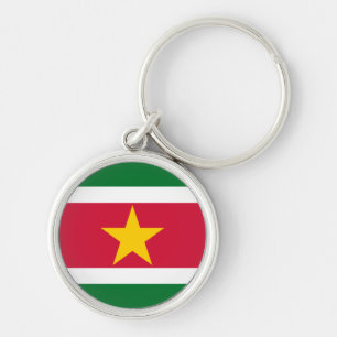 Suriname-Flag Schlüsselanhänger