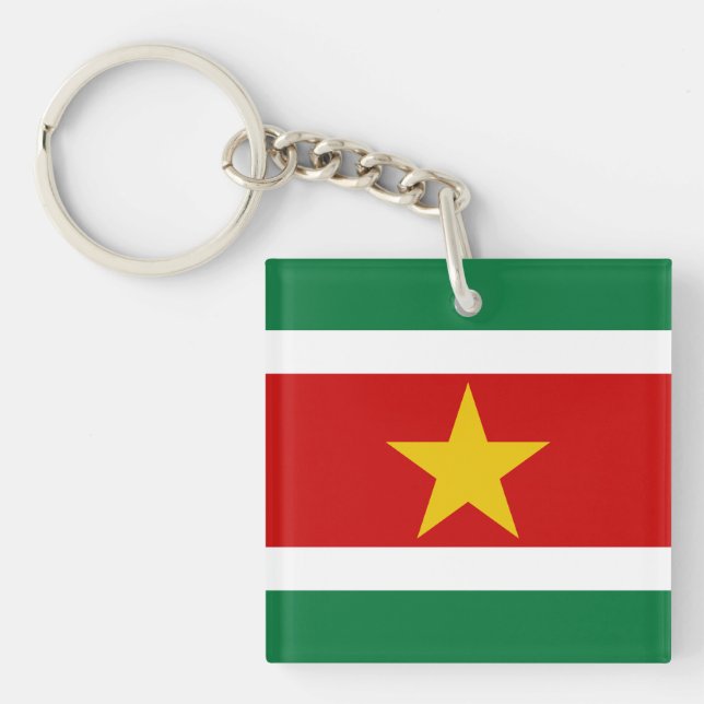 Suriname-Flag Schlüsselanhänger (Vorderseite)