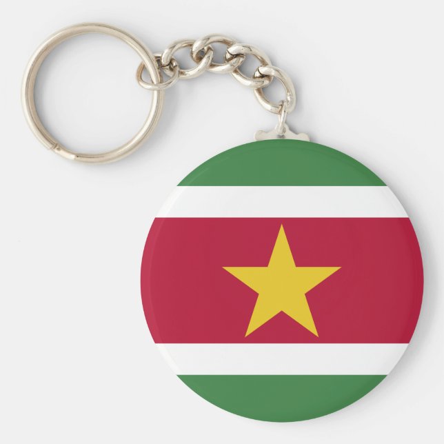 Suriname-Flag Schlüsselanhänger (Vorne)