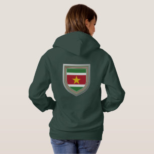 Suriname Flag Shield Hoodie